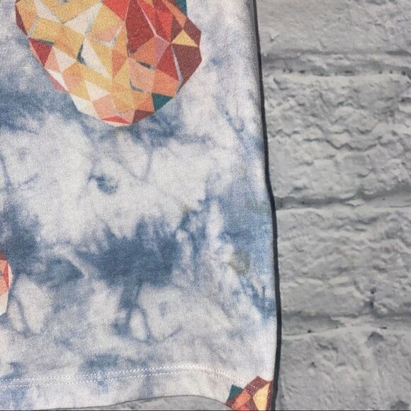 Rebel by Primark graphic and pineapple print tie dye top girls size 7/8 - Picture 3 of 5